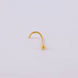 Piercing Chispa Bola 0.15g / 1/2 in Oro Amarillo 18K