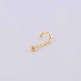 Piercing Chispa Bola 0.15g / 1/2 in Oro Amarillo 18K