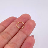Piercing Aro Liso 0.25g / 1/2 in Oro Amarillo 18K