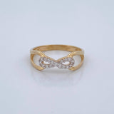 Anillo Infinito 1.9gr / T7 / Dos Oros Amarillo Blanco 18K %