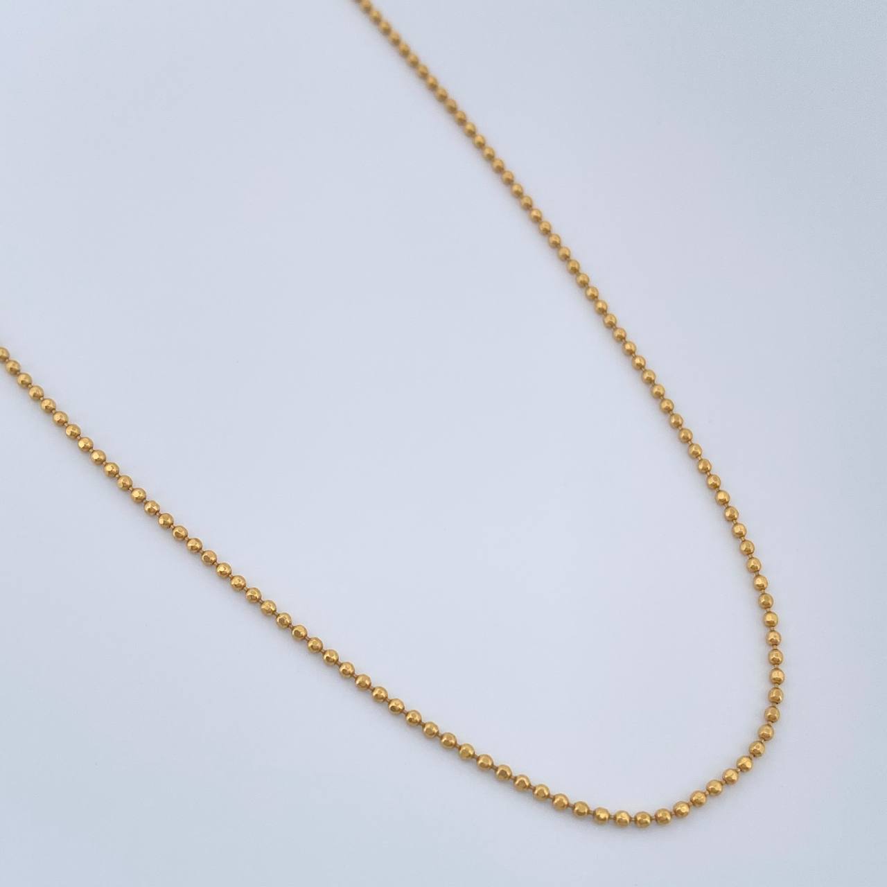 Cadena Militar 2.55gr / 23 3/4 in / 0.7mm Oro Amarillo +3 18K %