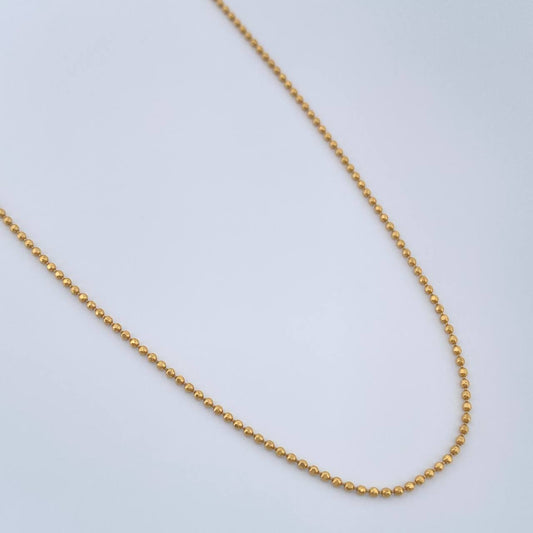 Cadena Militar 2.55gr / 23 3/4 in / 0.7mm Oro Amarillo +3 18K %