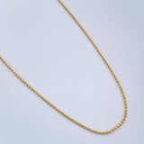 Cadena Militar 2.55gr / 23 3/4 in / 0.7mm Oro Amarillo +3 18K %