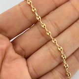 GC Bracelet 1.85gr / 7 in / 2.8mm Yellow Gold 18K &