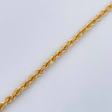 Rope Bracelet 2.7gr / 7 in / 3.01mm Yellow Gold +3 18K $