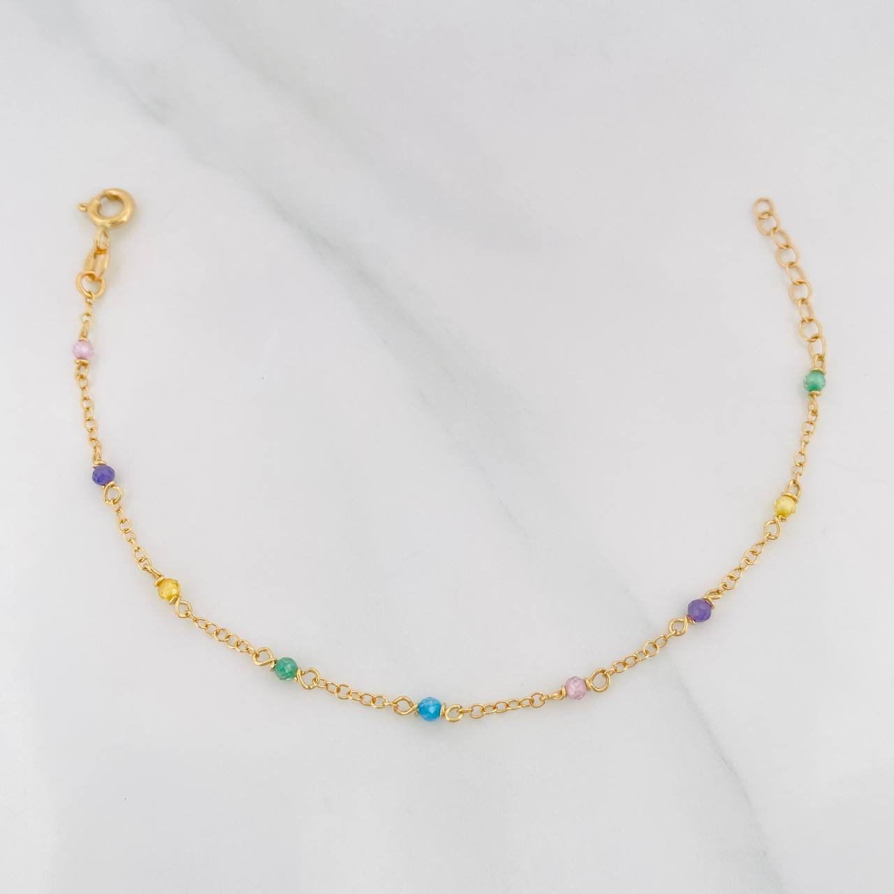 Pulso Bebé Aro Seguido 1g / 5 3/4 in / 0.9mm Oro Amarillo 18K