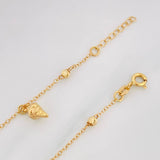 Tobillera Aro Seguido 3.55g / 10 in / 0.9mm Oro Amarillo 18K