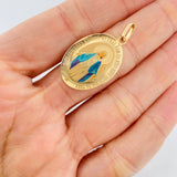 Dije Virgen Milagrosa 2g / 1 1/2 in Oro Amarillo 18K