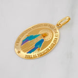 Dije Virgen Milagrosa 2g / 1 1/2 in Oro Amarillo 18K