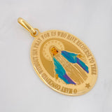 Dije Virgen Milagrosa 2g / 1 1/2 in Oro Amarillo 18K