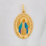 Dije Virgen Milagrosa 2g / 1 1/2 in Oro Amarillo 18K