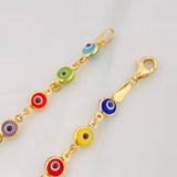 Pulso Ojo Turco 3.65g / 7 1/2 in / 2.5mm Oro Amarillo 18K