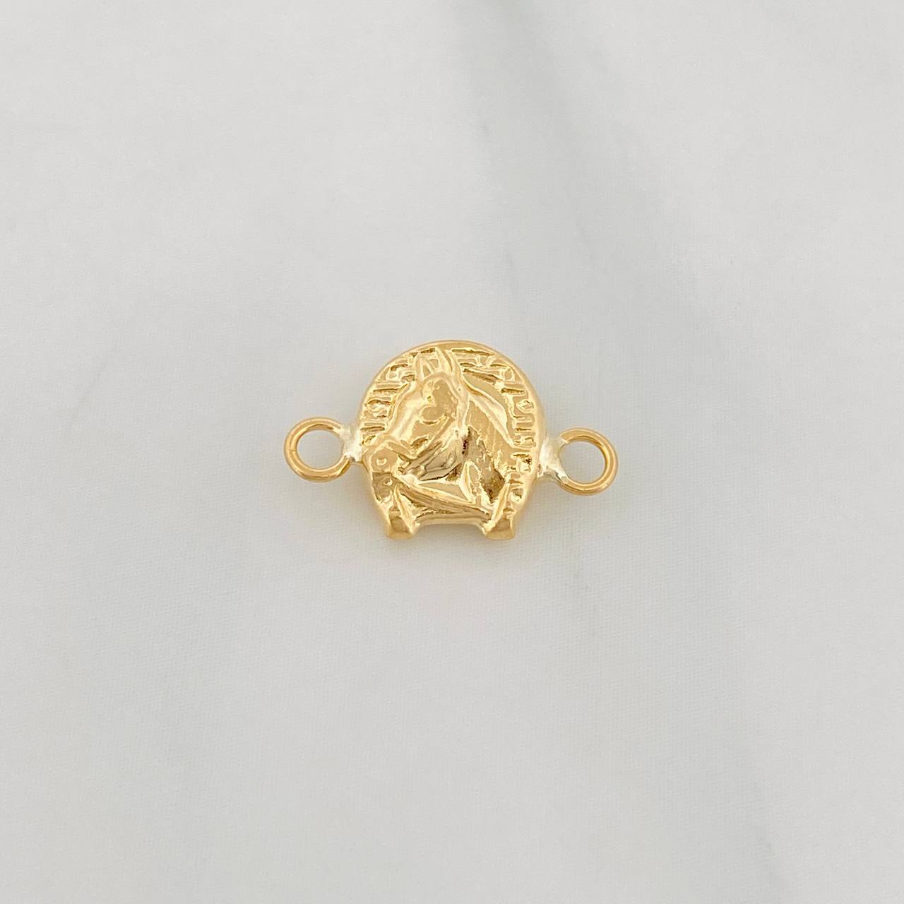 Charm Horseshoe Horse 0.3g / 1/2 in 18K Yellow Gold