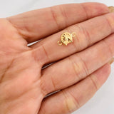Charm Horseshoe Horse 0.35g / 1/2 in 18K Yellow Gold
