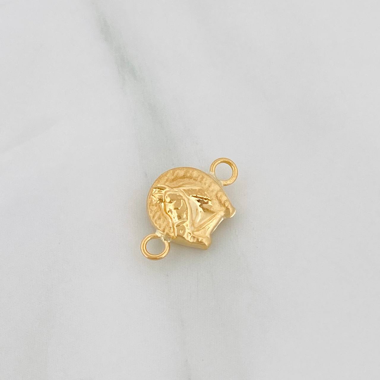 Charm Horseshoe Horse 0.35g / 1/2 in 18K Yellow Gold