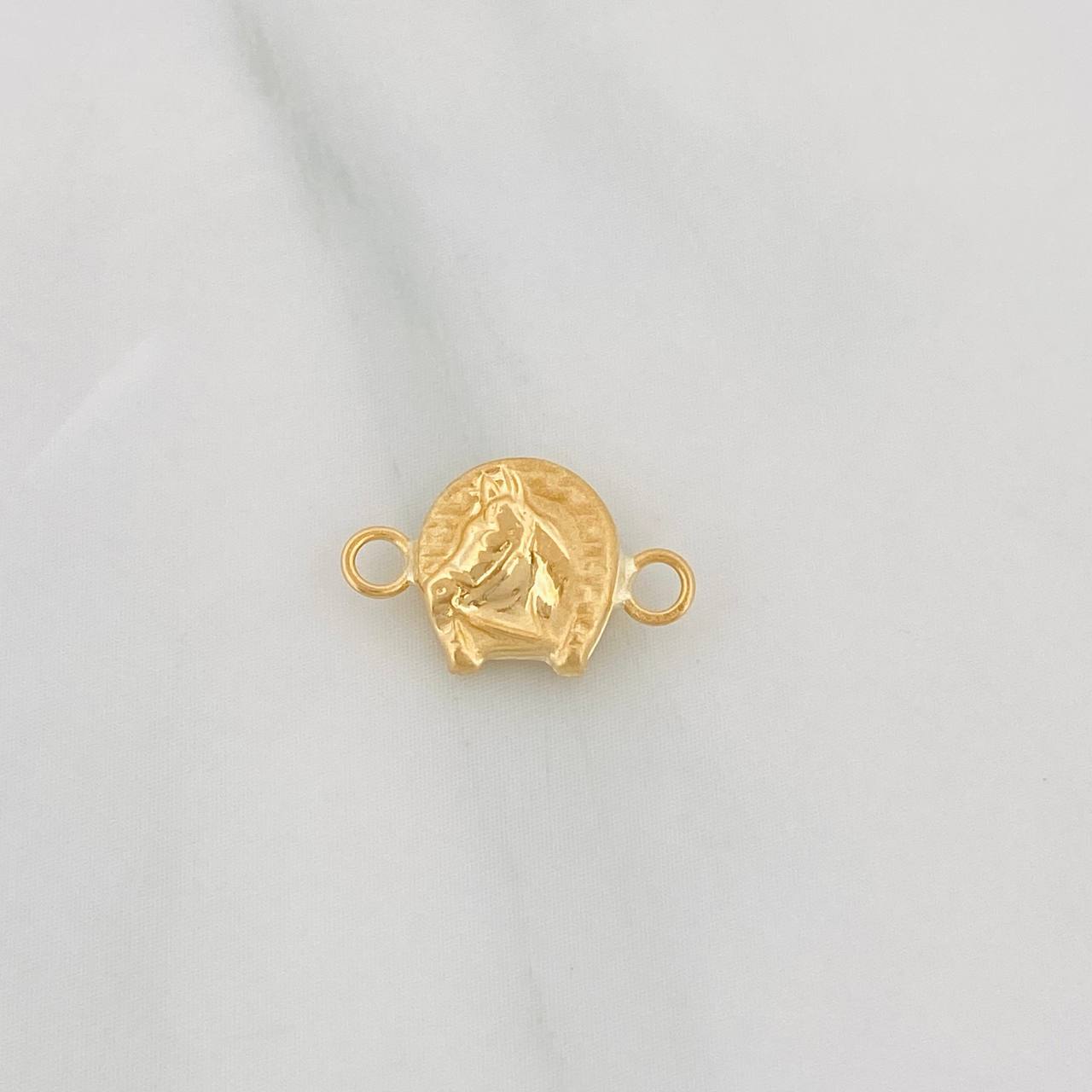Charm Horseshoe Horse 0.35g / 1/2 in 18K Yellow Gold