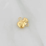 Charm Money Bag 0.35g / 1/2 in 18K Yellow Gold