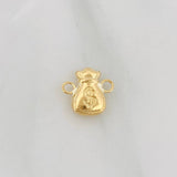 Herraje Bolsa de Dinero 0.35g / 1/2 in Oro Amarillo 18K