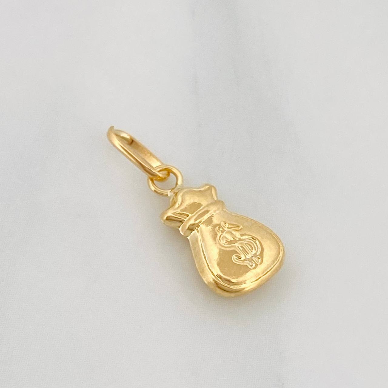 Dije Bolsa de Dinero 0.35g / 1/2 in Oro Amarillo 18K