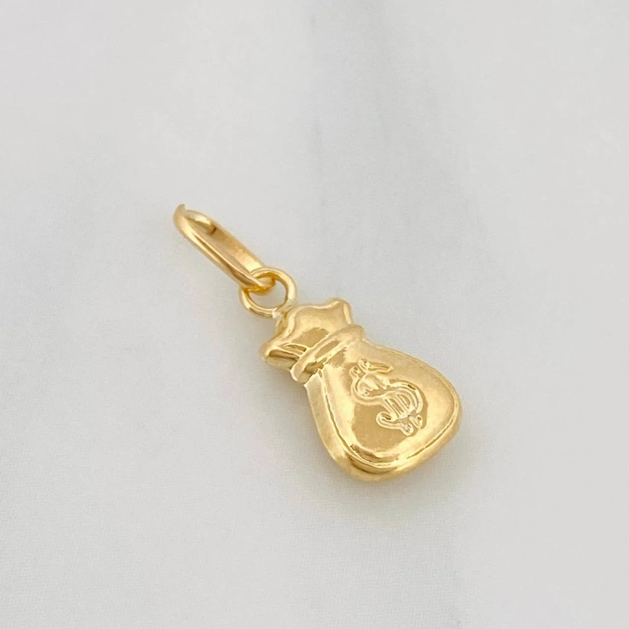 Dije Bolsa de Dinero 0.35g / 1/2 in Oro Amarillo 18K