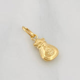 Dije Bolsa de Dinero 0.35g / 1/2 in Oro Amarillo 18K