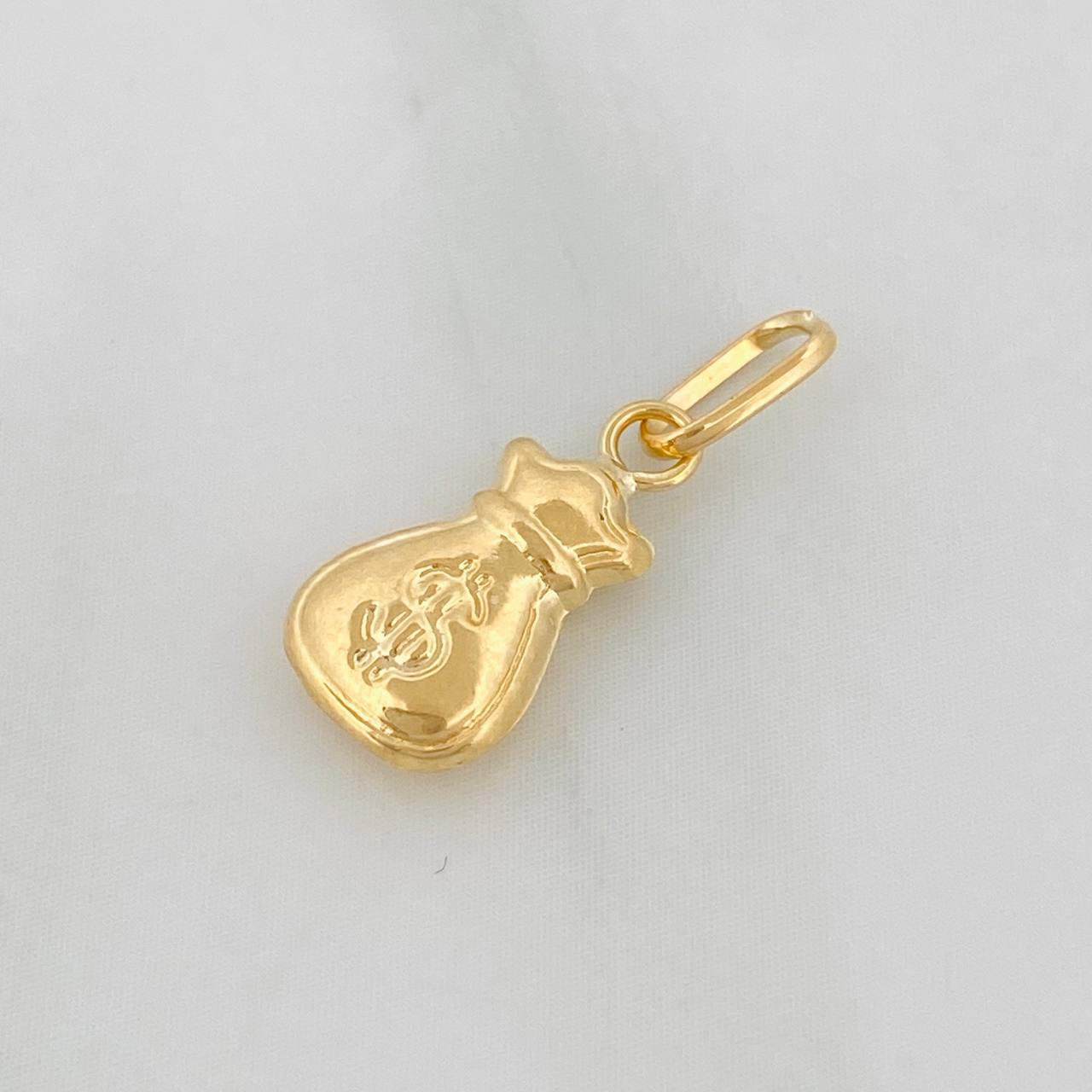 Dije Bolsa de Dinero 0.35g / 1/2 in Oro Amarillo 18K
