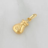Dije Bolsa de Dinero 0.35g / 1/2 in Oro Amarillo 18K
