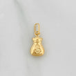 Dije Bolsa de Dinero 0.35g / 1/2 in Oro Amarillo 18K