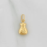 Dije Bolsa de Dinero 0.35g / 1/2 in Oro Amarillo 18K