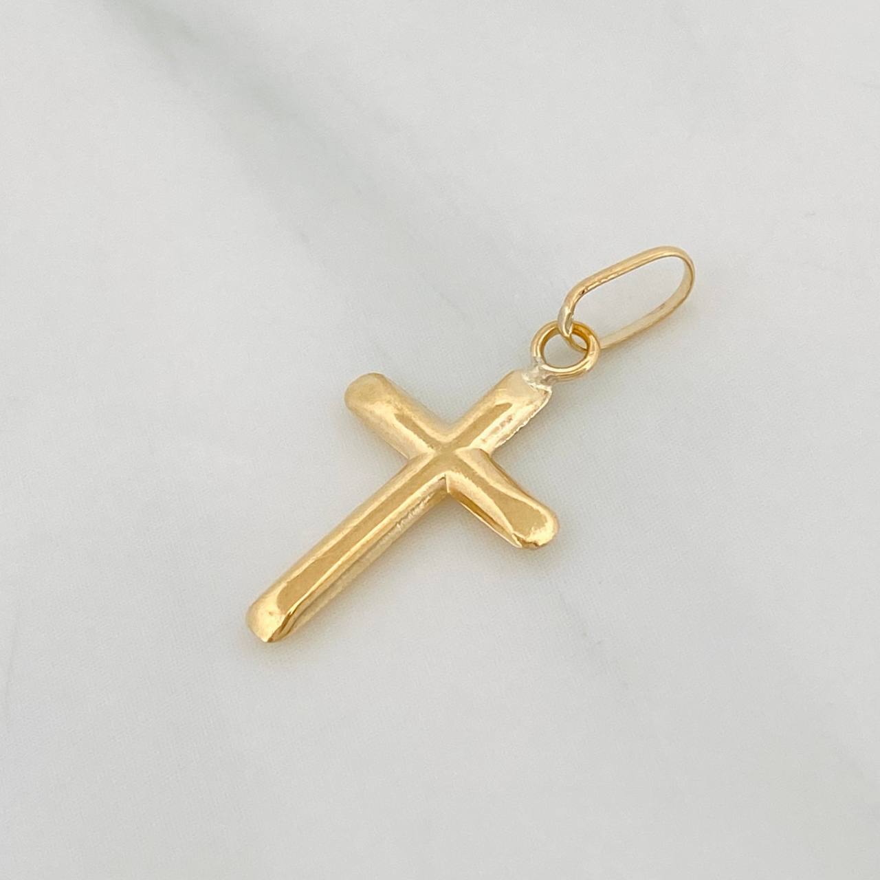 Dije Cruz 0.3g / 3/4 in Oro Amarillo 18K