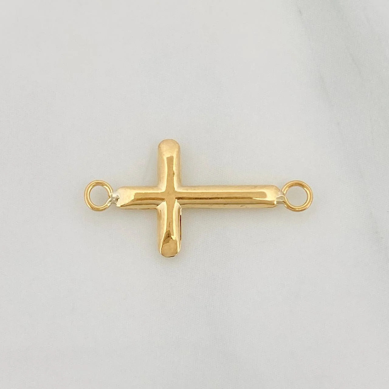 Herraje Cruz 0.35g / 3/4 in Oro Amarillo 18K