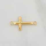 Herraje Cruz 0.3g / 3/4 in Oro Amarillo 18K