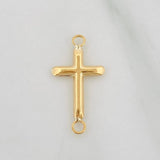 Herraje Cruz 0.3g / 3/4 in Oro Amarillo 18K