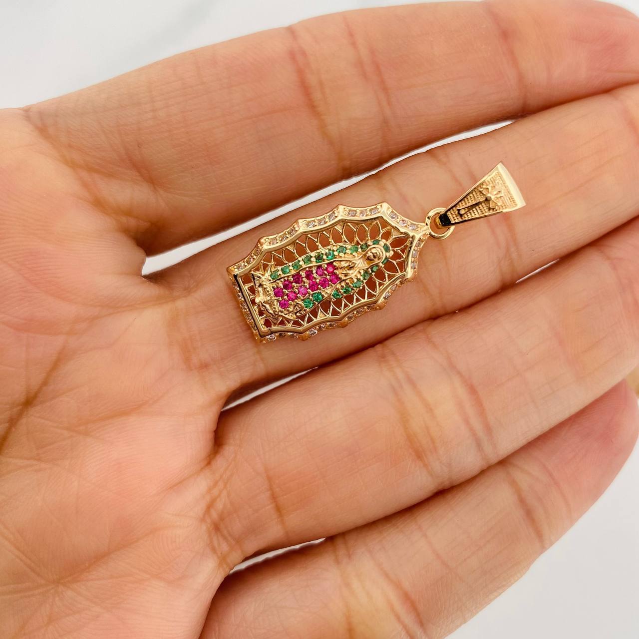 Dije Virgen de Guadalupe 3.25g / 1 1/4 in Oro Amarillo 18K