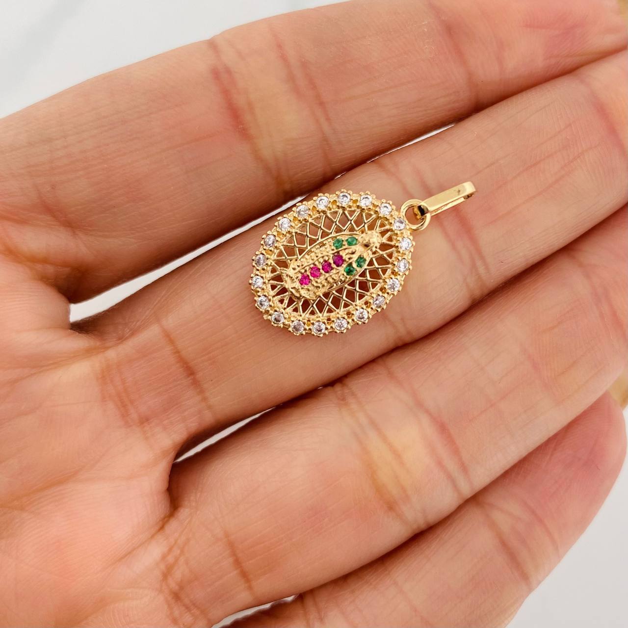 Dije Virgen de Guadalupe 2g / 1 in Oro Amarillo 18K