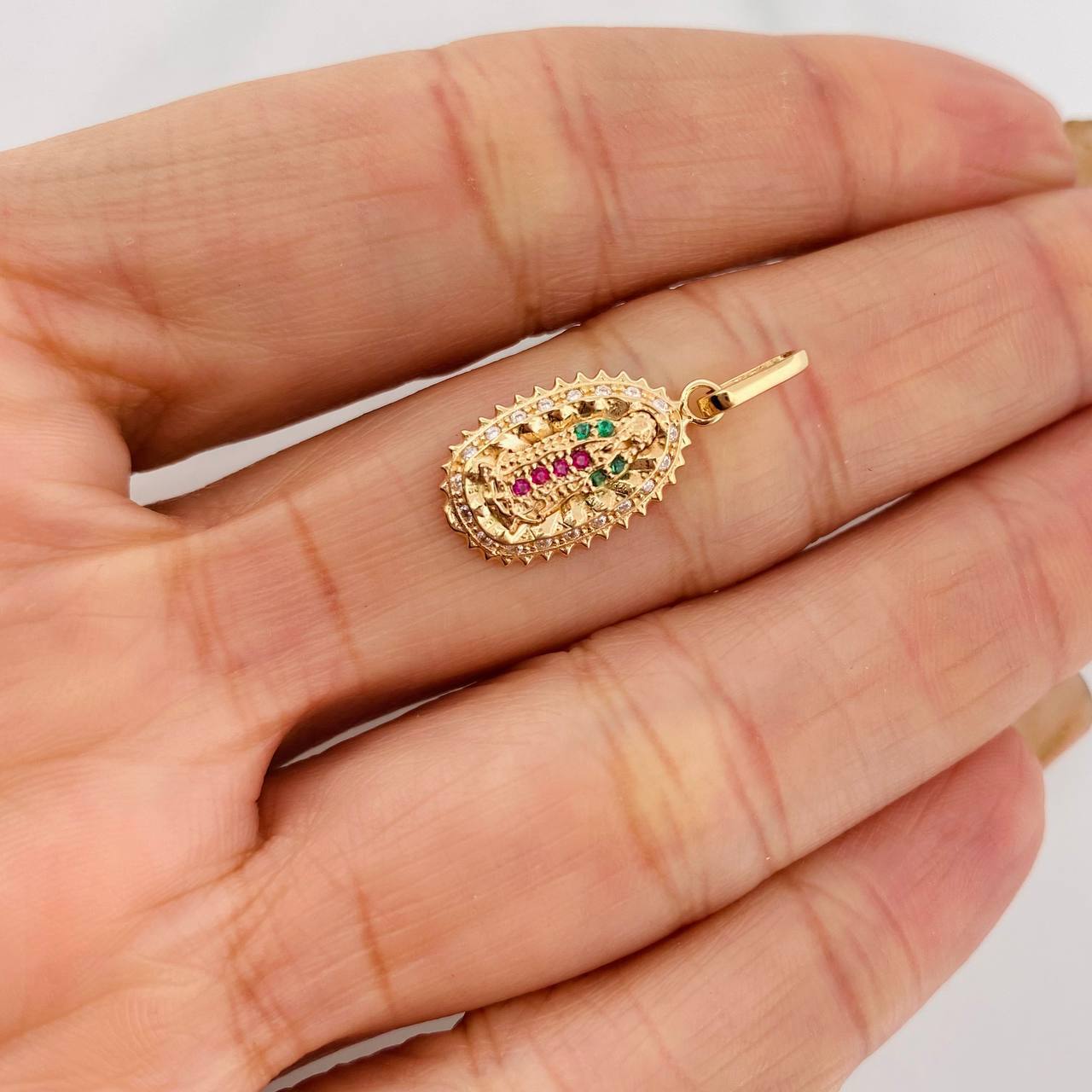 Dije Virgen de Guadalupe 1.35g / 3/4 in Oro Amarillo 18K