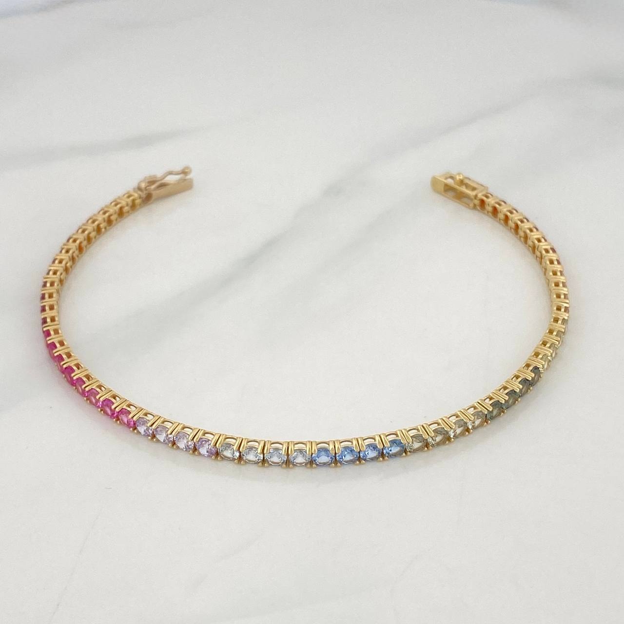 Pulso Tennis 7.5g / 7 in / 2.9mm Oro Amarillo 18K