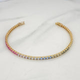 Pulso Tennis 7.5g / 7 in / 2.9mm Oro Amarillo 18K