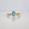 Anillo Halo Gota 1.65g / T5 3/4 Oro Amarillo 18K