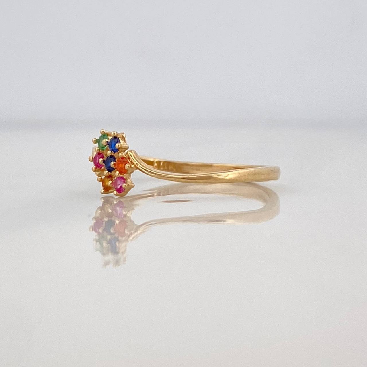 Anillo Puntos 1.2g / T6 Oro Amarillo 18K