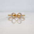 Anillo Infinito 1.6g / T6 1/4 Dos Oros Amarillo Blanco 18K