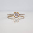 Solitaire Churumbela Ring 1.9g / T6 1/4 Two Yellow White Gold 18K