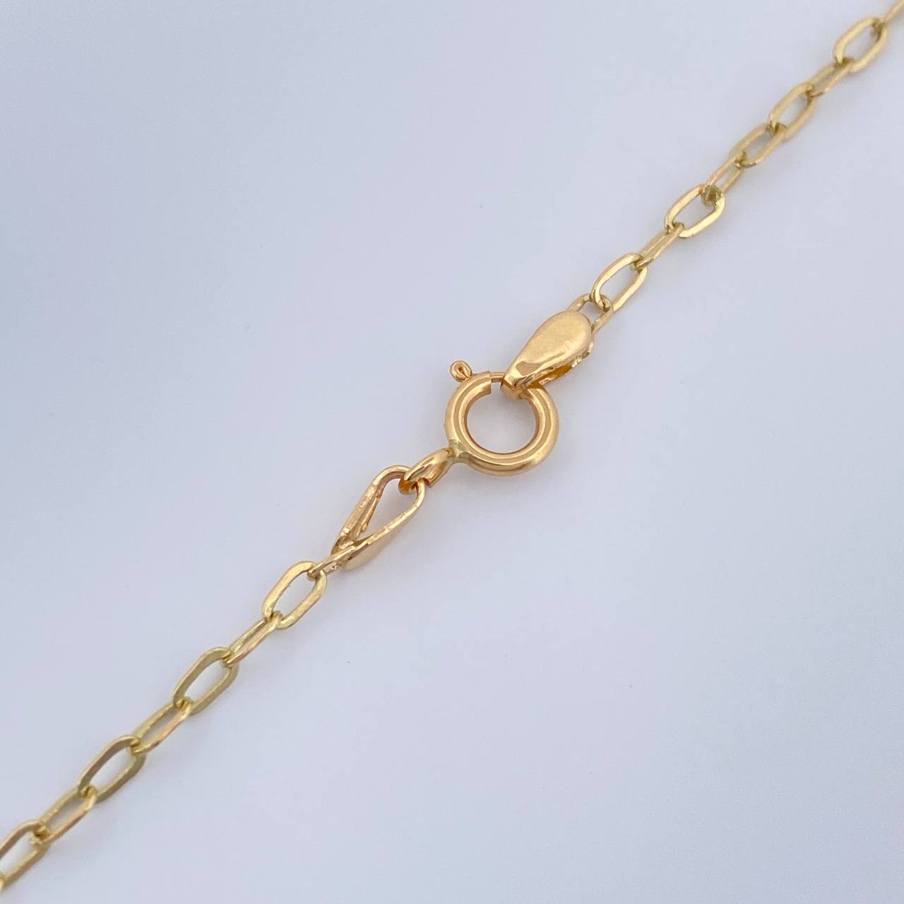 Cadena Trebol Cajon 3.05gr / 17 1/2 in / 1.27mm Oro Amarillo 18K %