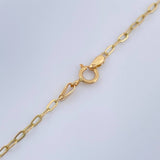 Cadena Trebol Cajon 3.05gr / 17 1/2 in / 1.27mm Oro Amarillo 18K %