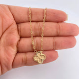 Cadena Trebol Cajon 3.05gr / 17 1/2 in / 1.27mm Oro Amarillo 18K %