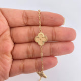 Pulso Trebol Cajon 4.1gr / 7 1/2 in / 1.72mm Oro Amarillo 18K %