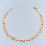 Pulso Estrellas Diamantadas 2.4gr / 7 1/2 in / 3mm Oro Amarillo 18K %