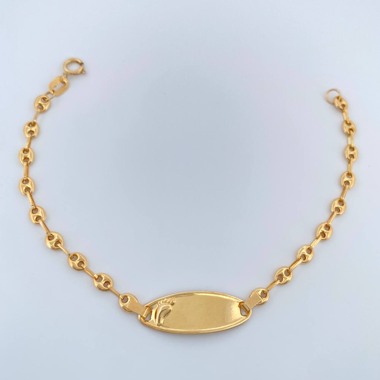 Pulso Bebé GC Placa Octagonal 1.9gr / 6 in / 3.3mm Oro Amarillo 18K %