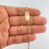 Pulso Bebé GC Placa Octagonal 1.9gr / 6 in / 3.3mm Oro Amarillo 18K %