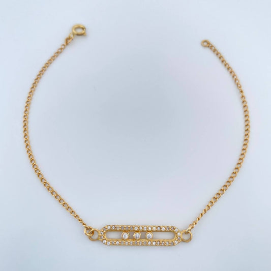 Pulso MSK Cubano 2.5gr / 7 1/2 in / 1.6mm Oro Amarillo 18K %